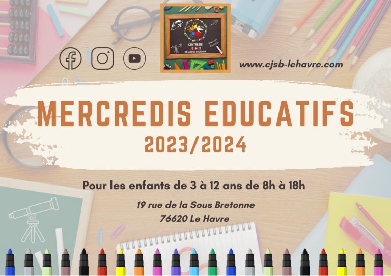 MERCREDIS ÉDUCATIFS 2023/2024 - CJSB LE HAVRE