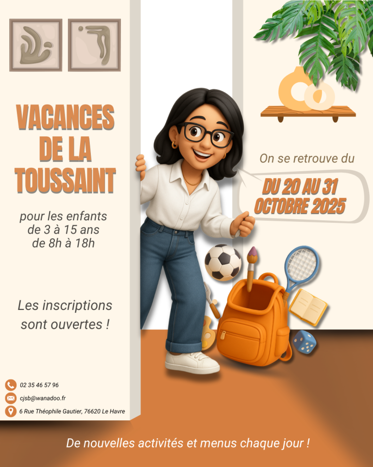 Les Vacances de la Toussaint arrivent au CJSB ! ✨🍁